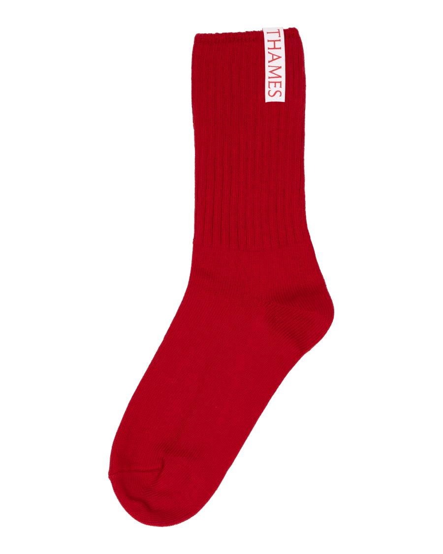 LABEL SOCKS RED